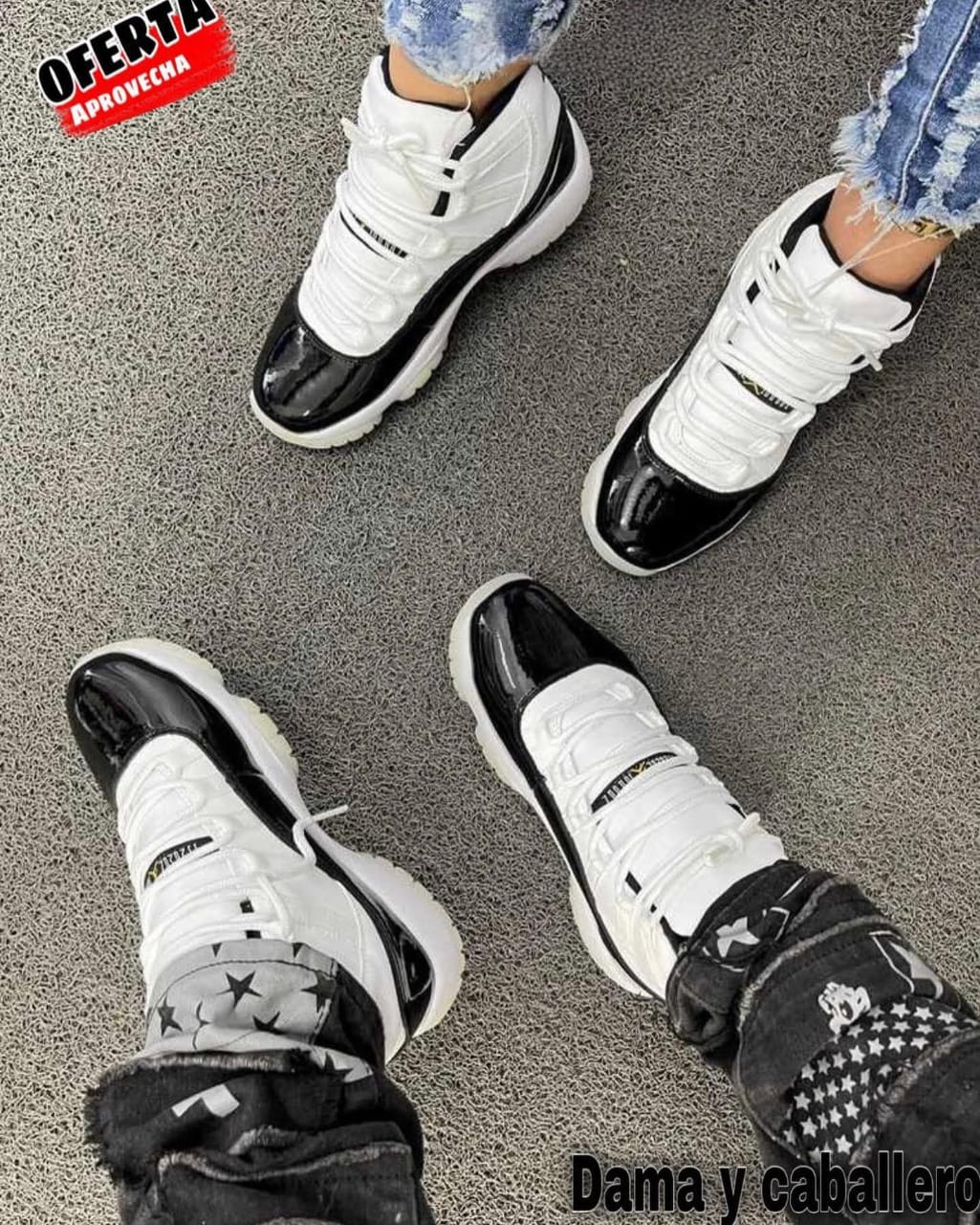 Tenis Deportivos Blancos y Naranjas